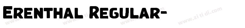 Erenthal Regular字体转换